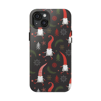 Gnomes & Holiday Cheer Tough Phone Cases, Cute Phone Accessories, Holiday Gift, Gnome Phone Cover, Festive Phone Protection, Winter Decor - MaisonThreadory