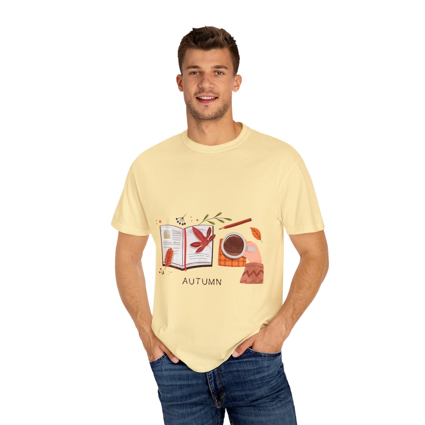 Autumn - Themed Unisex T-Shirt - Cozy Fall Tee, Perfect Gift for Thanksgiving, Casual Everyday Wear, Seasonal Fashion, Pumpkin Spice Vibes - MaisonThreadory