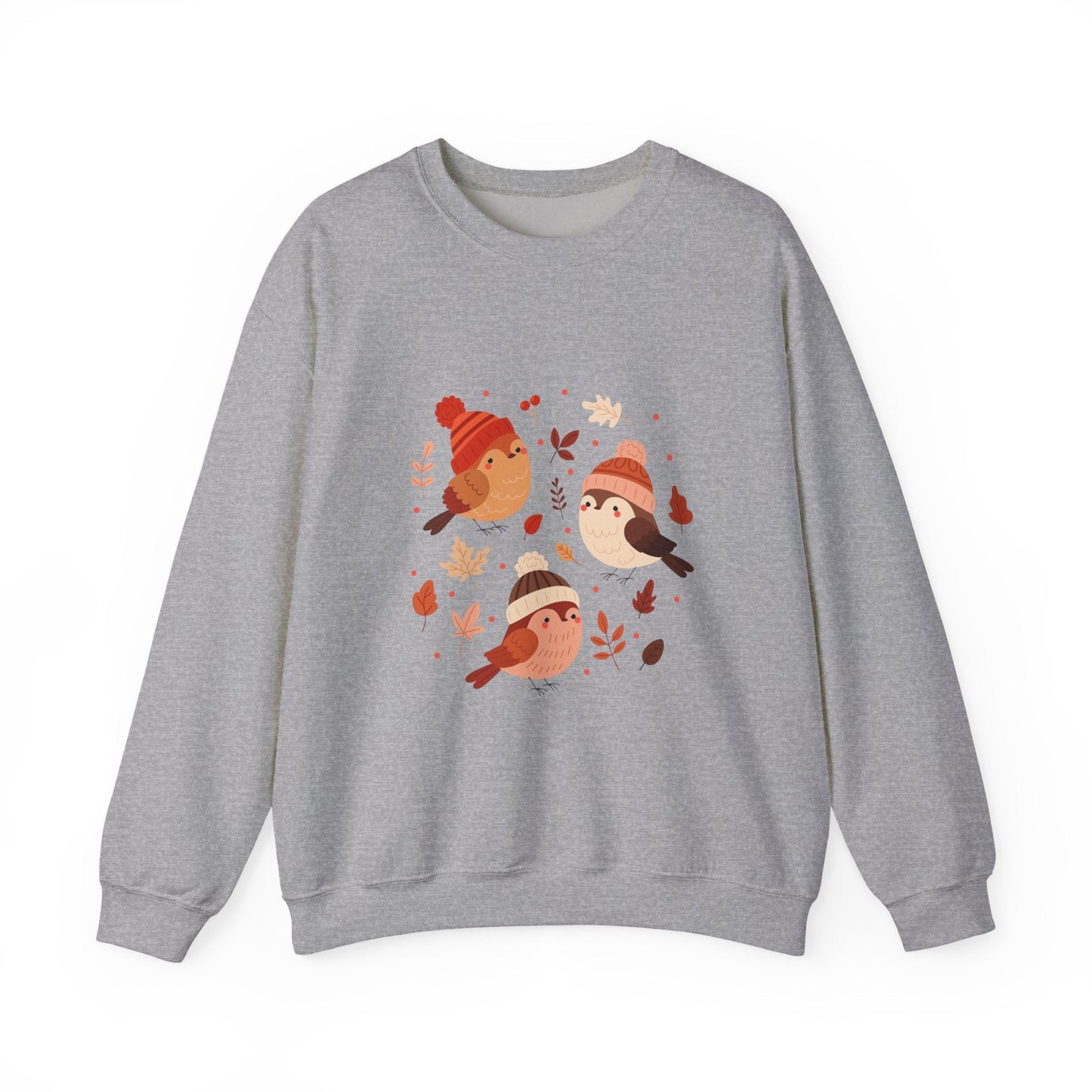 Cozy Birdie Crewneck Sweatshirt - Cute Winter Apparel, Gift for Bird Lovers, Fall Fashion, Layering Sweatshirt, Holiday Gift - MaisonThreadory
