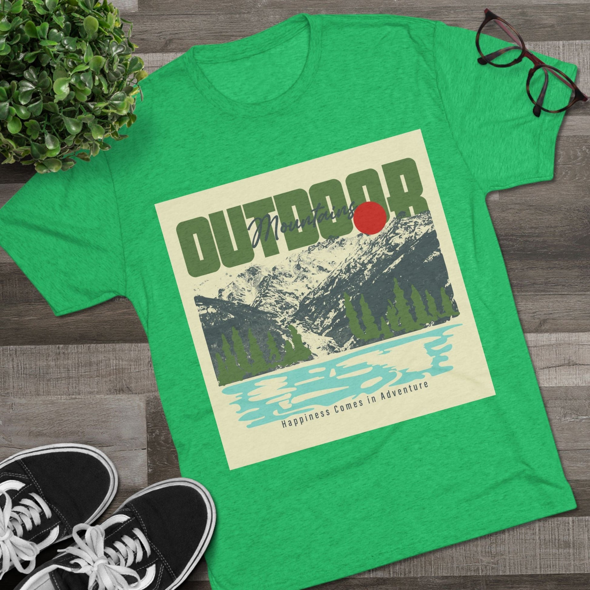 Outdoor Adventure Tee, Unisex Tri - Blend Crew Shirt, Perfect Gift for Nature Lovers, Hiking Enthusiasts, Travel Souvenir, Eco - Friendly [...] - MaisonThreadory