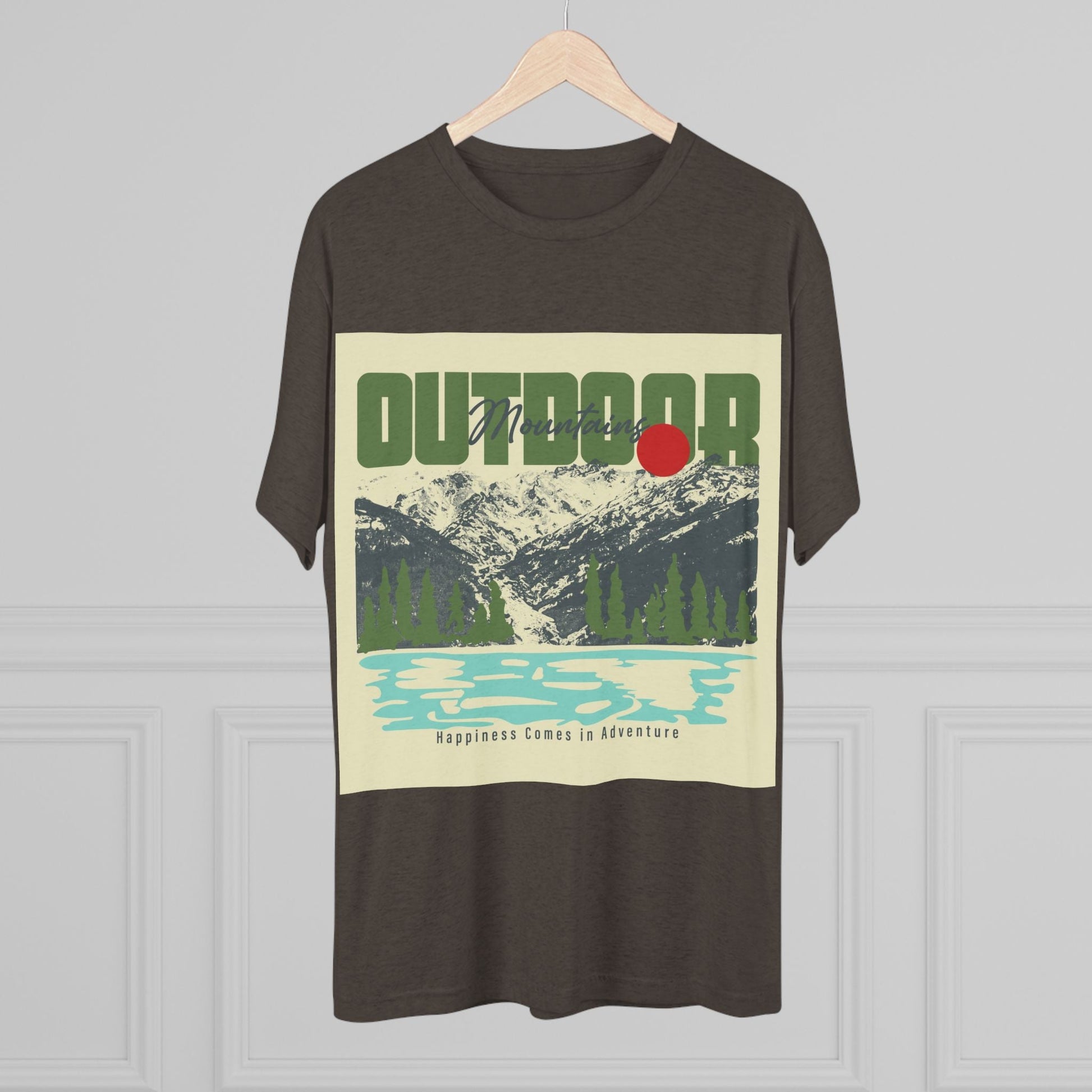 Outdoor Adventure Tee, Unisex Tri - Blend Crew Shirt, Perfect Gift for Nature Lovers, Hiking Enthusiasts, Travel Souvenir, Eco - Friendly [...] - MaisonThreadory