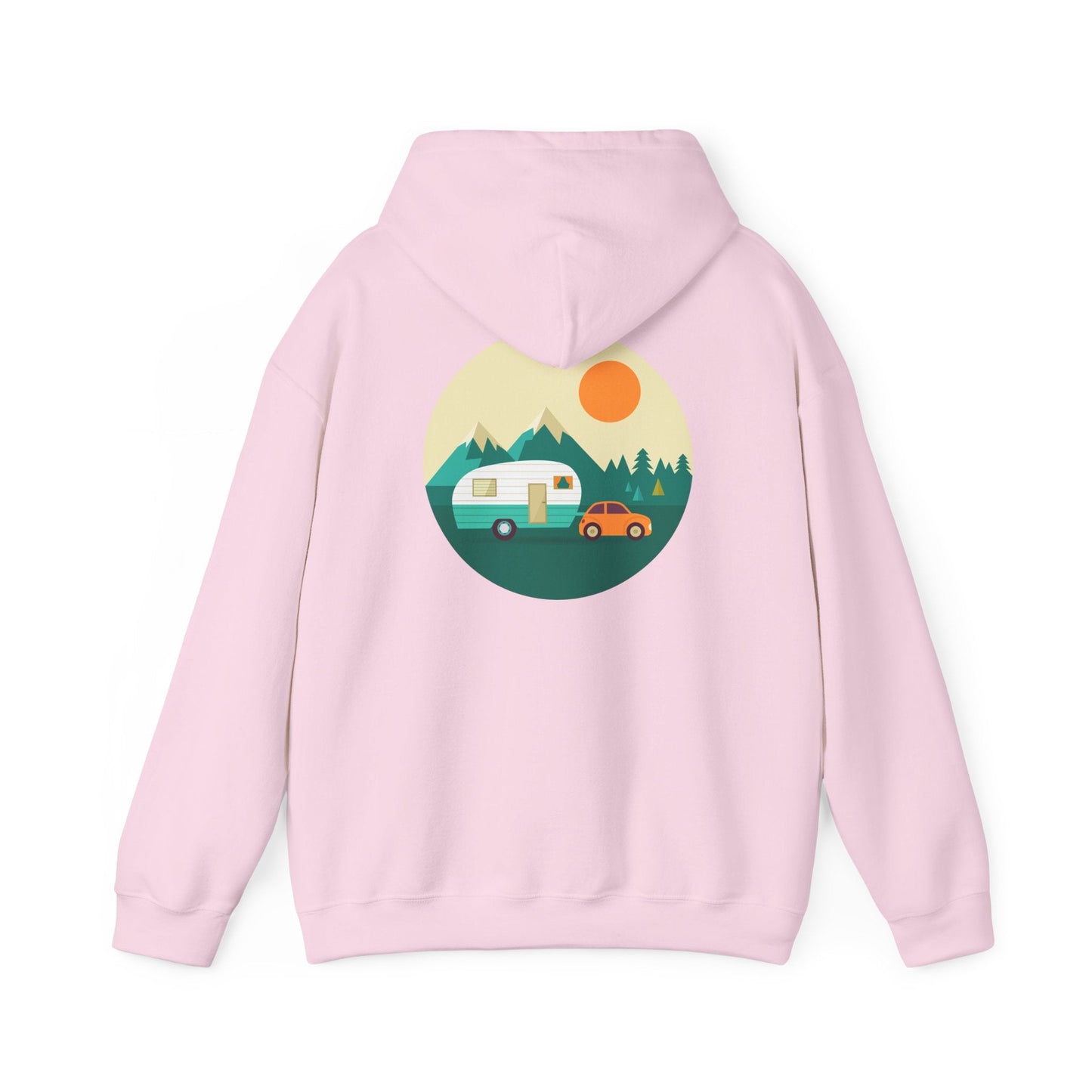 Camping Adventure Hoodie - Unisex Heavy Blend - Cozy Sweatshirt for Nature Lovers - Outdoor Gift - Travel Hoodie - MaisonThreadory