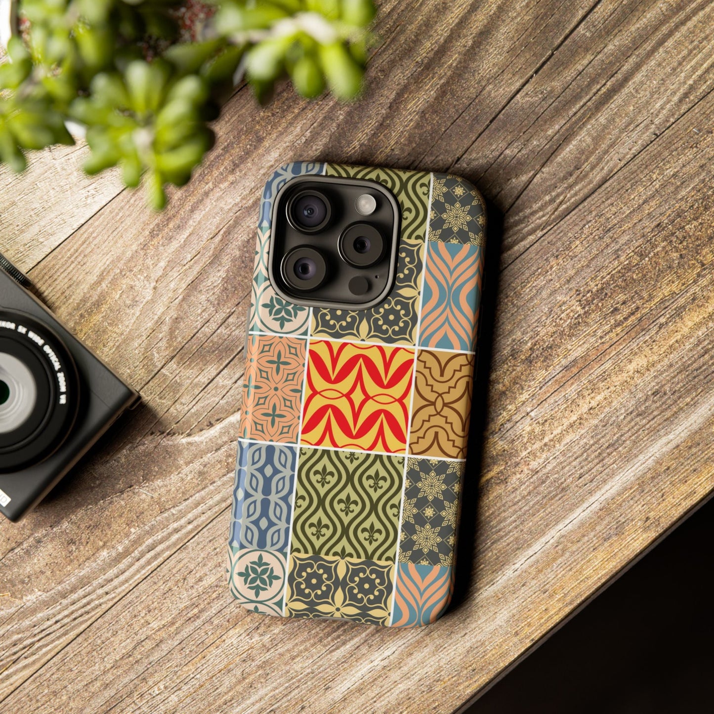 Decorative Phone Cases, Unique Phone Cover, Stylish iPhone Case, Gift for Phone Lovers, Trendy Tech Accessories - MaisonThreadory