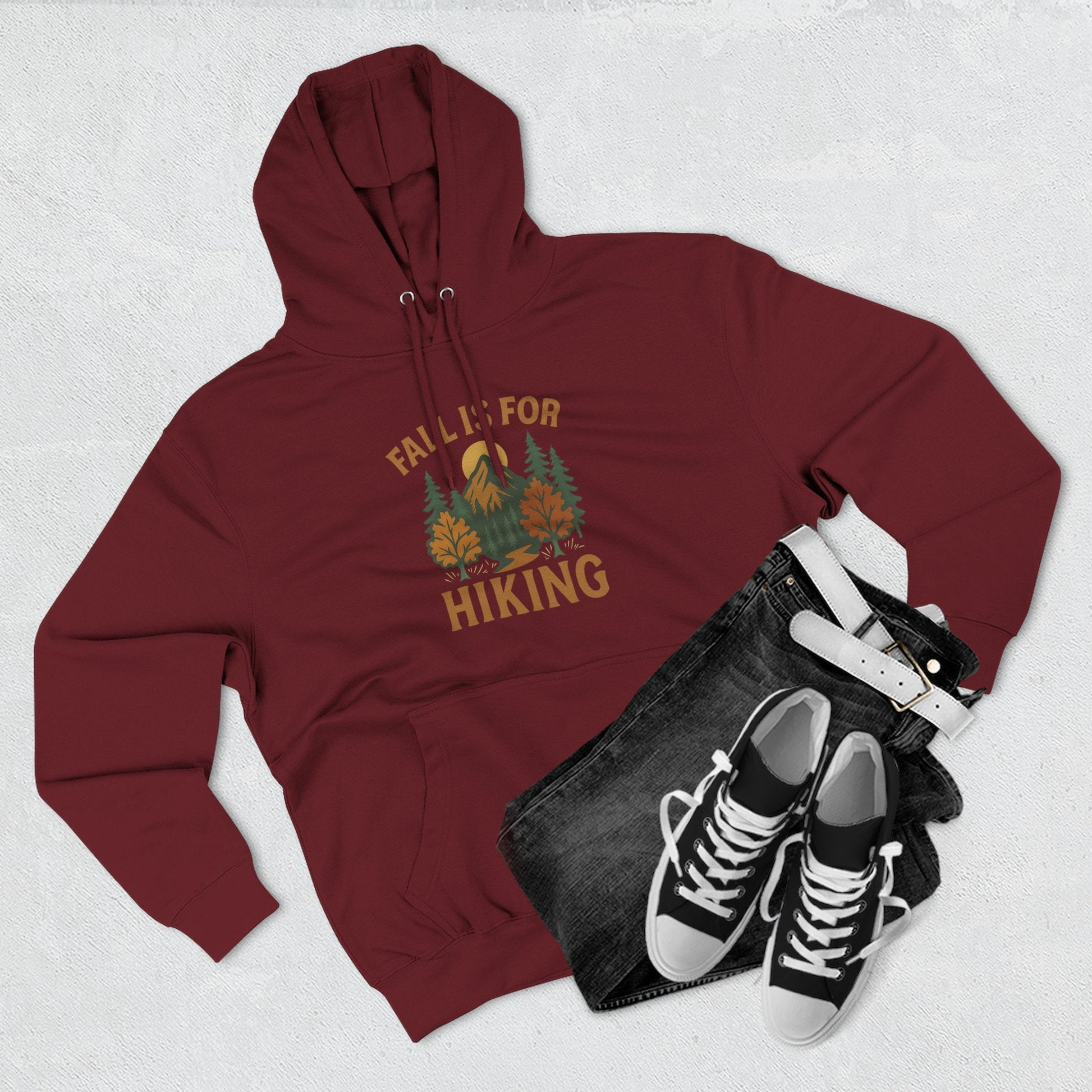 Cozy Hiking Hoodie - Fall Is For Hiking, Perfect Gift for Nature Lovers, Outdoor Apparel, Autumn Style, Unisex Sweatshirt - MaisonThreadory