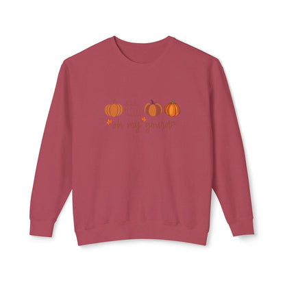 Fall Pumpkin Sweatshirt, Cozy Crewneck Sweater, Perfect for Autumn, Halloween, Thanksgiving Gift, Unisex Casual Fashion - MaisonThreadory