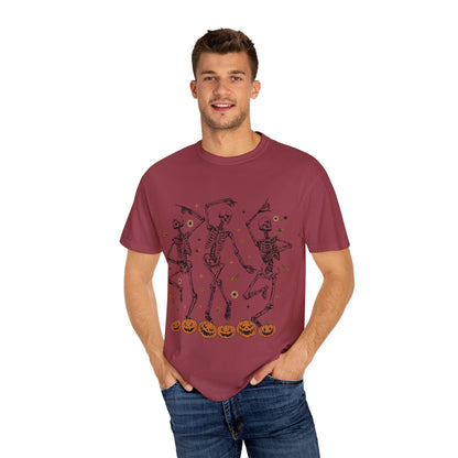 Spooky Skeleton Dance T-Shirt | Halloween, Fall Fashion, Unisex Tee, Graphic Shirt, Casual Wear - MaisonThreadory