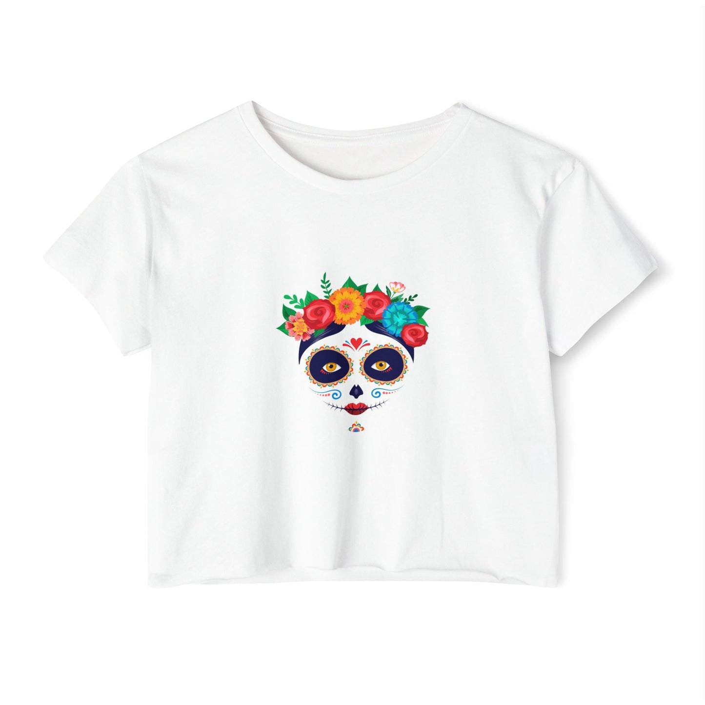 Festival - Inspired Women's Crop Top - Floral Panda Design, Summer Style, Concert Outfit, Boho Chic, Gift for Her - MaisonThreadory