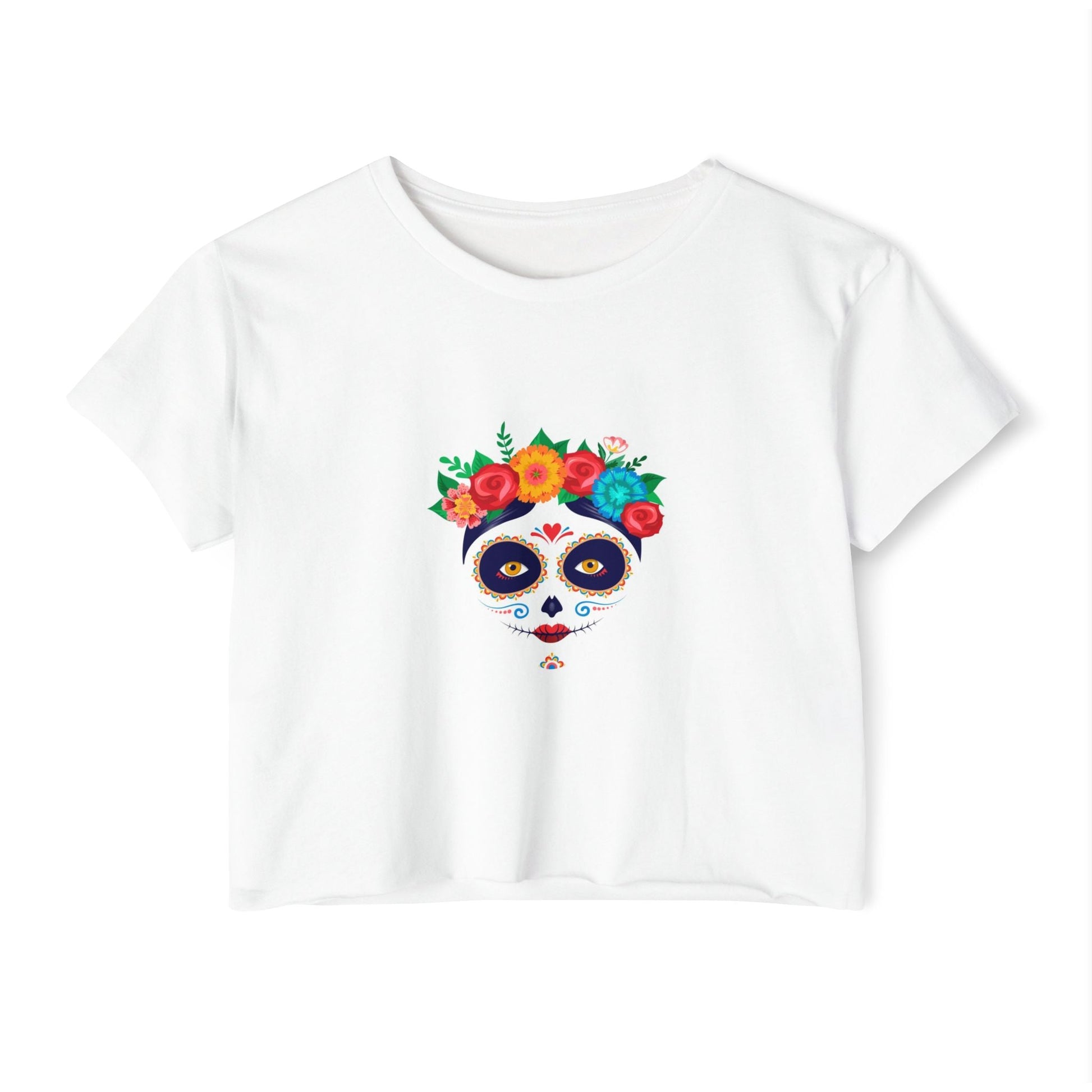 Festival - Inspired Women's Crop Top - Floral Panda Design, Summer Style, Concert Outfit, Boho Chic, Gift for Her - MaisonThreadory