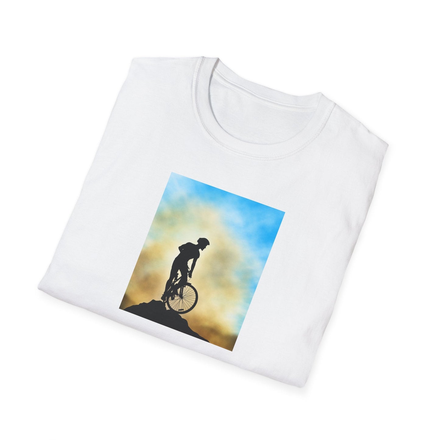 Adventure Awaits Unisex T-Shirt, Mountain Biking Tee, Outdoor Sport Shirt, Gift for Cyclists, Casual Graphic Tee - MaisonThreadory
