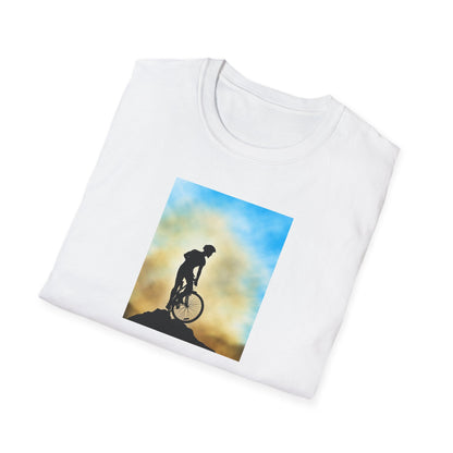 Adventure Awaits Unisex T-Shirt, Mountain Biking Tee, Outdoor Sport Shirt, Gift for Cyclists, Casual Graphic Tee - MaisonThreadory