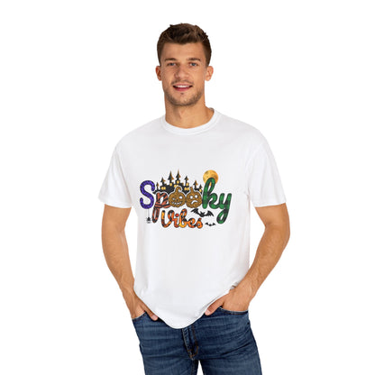 Spooky Vibes T-Shirt, Halloween Shirt, Unisex Tee, Fall Fashion, Casual Wear, Gift for Haunted Lovers - MaisonThreadory