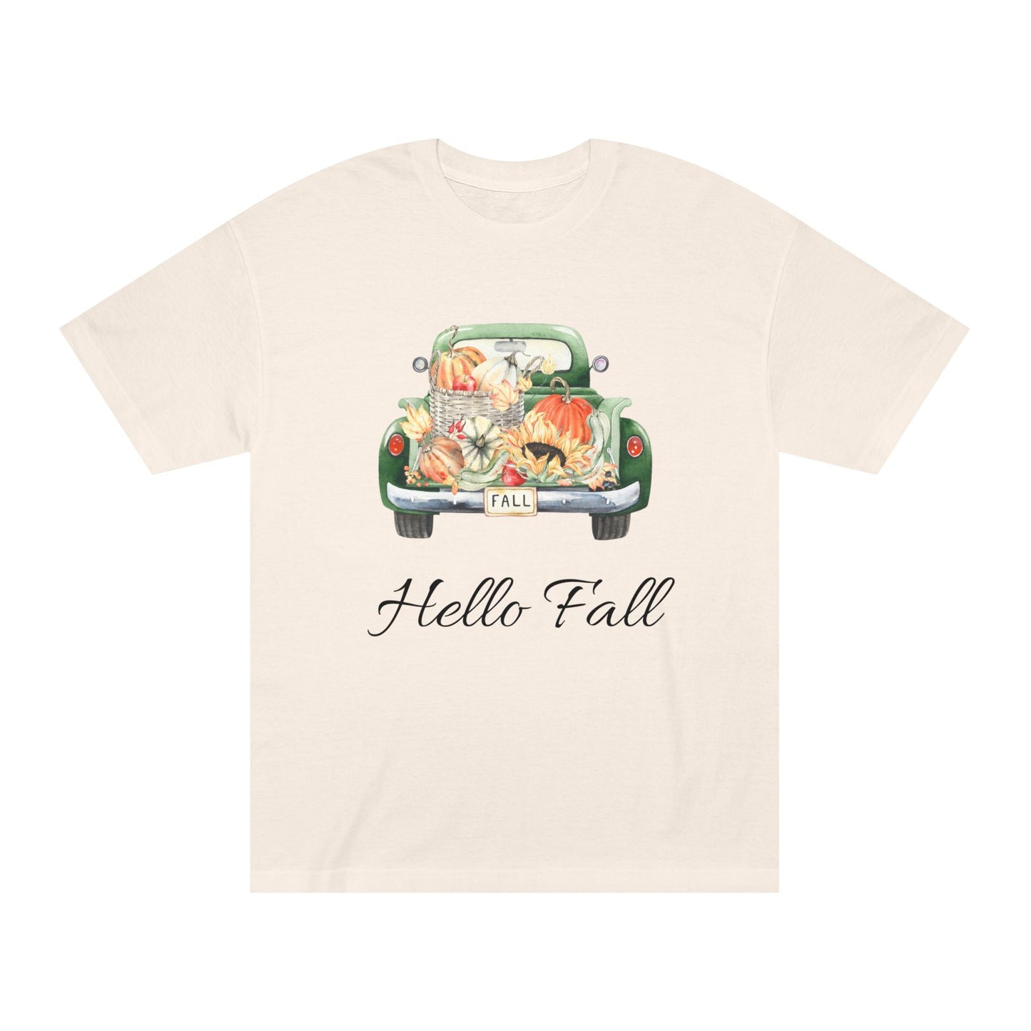 Hello Fall Unisex Classic Tee | Cozy Autumn Shirt, Fall Fashion, Seasonal T-Shirt, Gift for Her, Trendy Outfit - MaisonThreadory