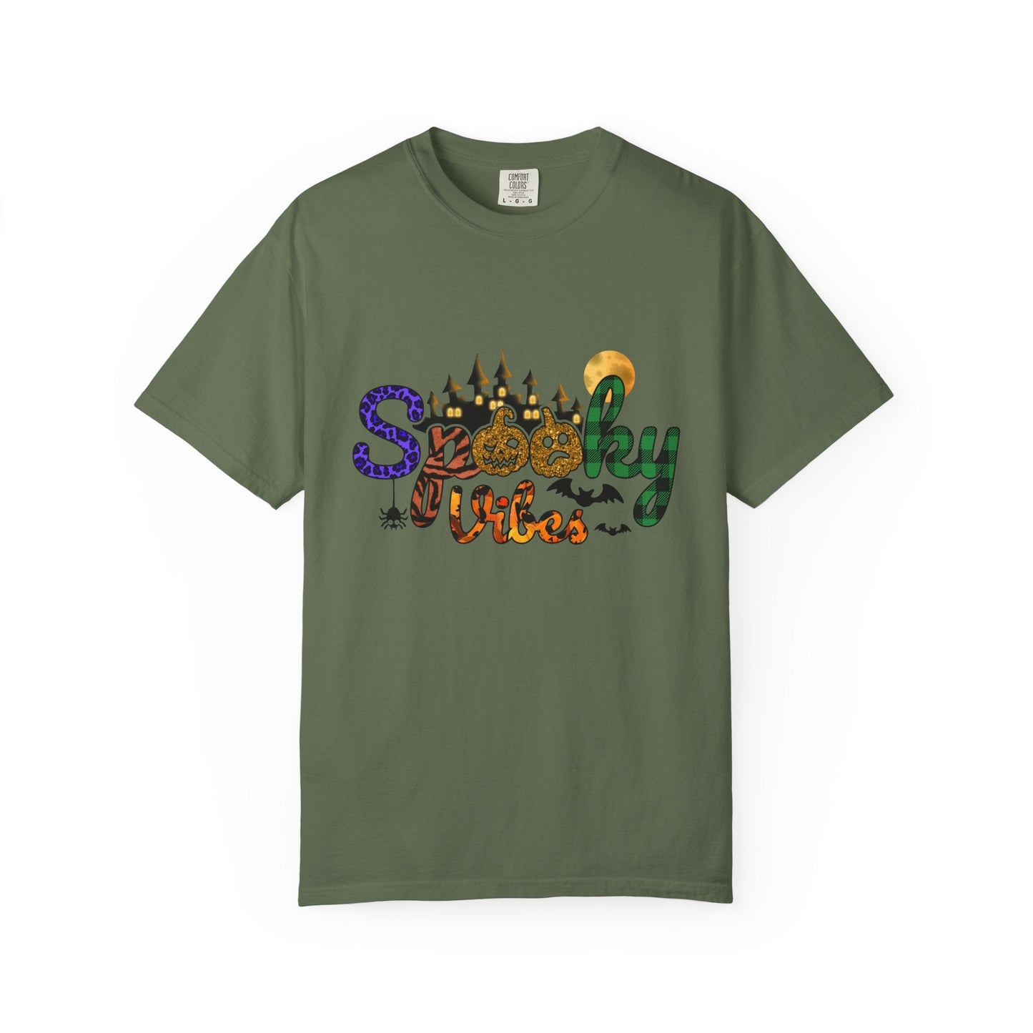 Spooky Vibes T-Shirt, Halloween Shirt, Unisex Tee, Fall Fashion, Casual Wear, Gift for Haunted Lovers - MaisonThreadory
