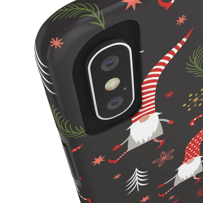 Gnomes & Holiday Cheer Tough Phone Cases, Cute Phone Accessories, Holiday Gift, Gnome Phone Cover, Festive Phone Protection, Winter Decor - MaisonThreadory