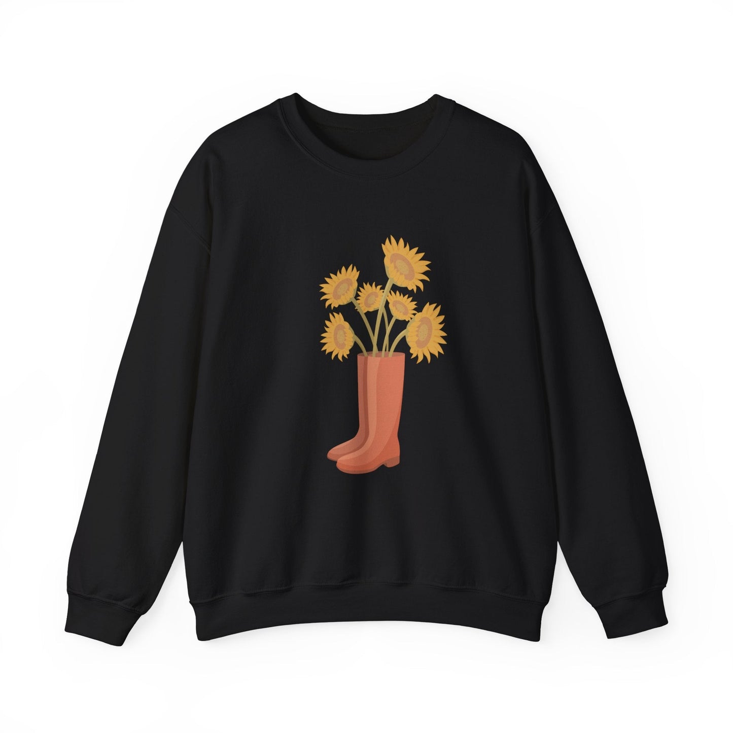 Sunny Boots Floral Crewneck Sweatshirt - MaisonThreadory