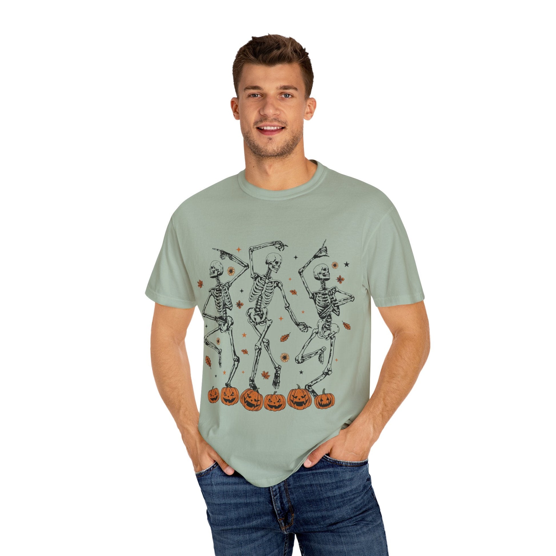 Spooky Skeleton Dance T-Shirt | Halloween, Fall Fashion, Unisex Tee, Graphic Shirt, Casual Wear - MaisonThreadory