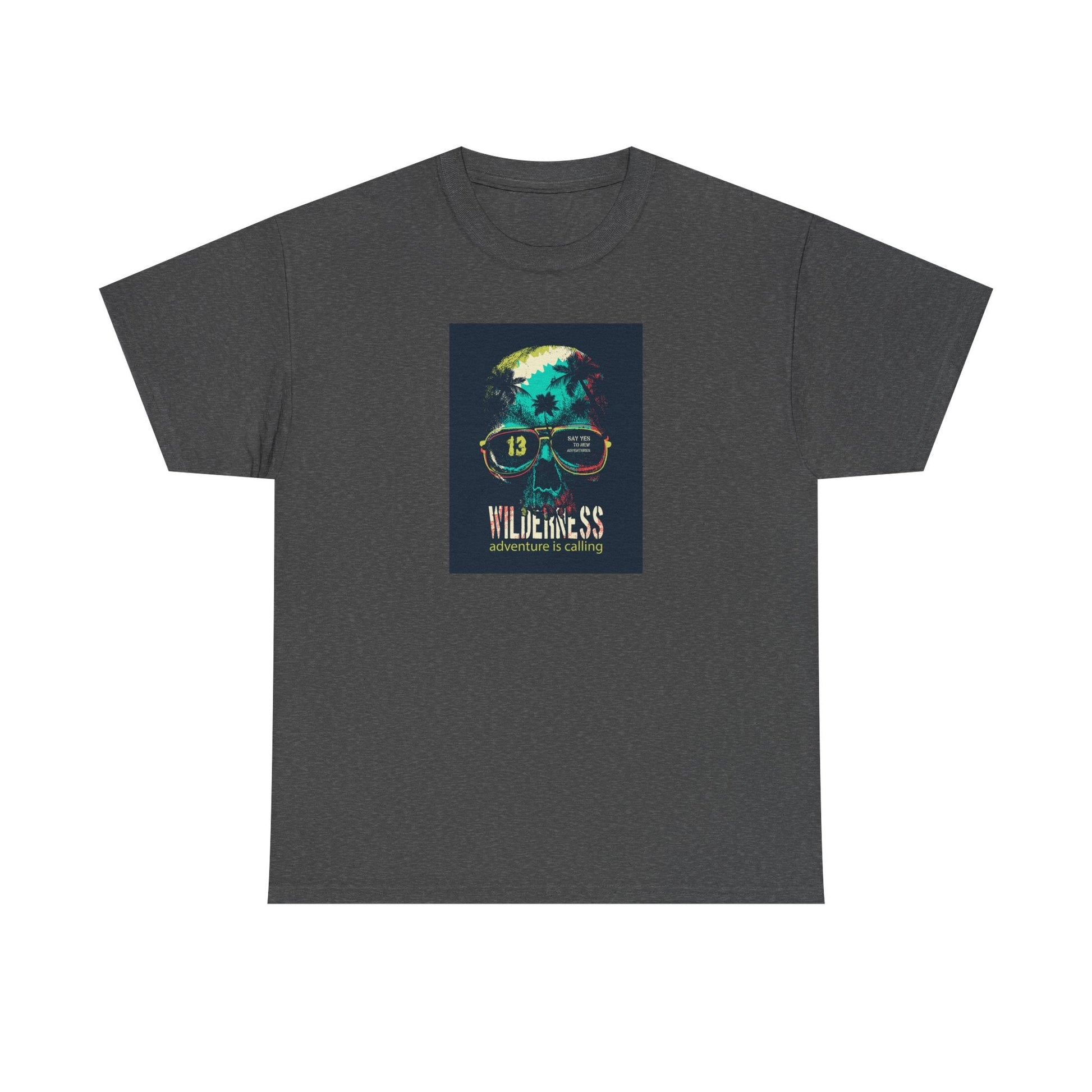 Eco - Friendly Graphic Tee with Funky Design, Unisex Heavy Cotton T-Shirt, Cool Casual Wear, Summer Festival Outfit, Gift for Friends - MaisonThreadory