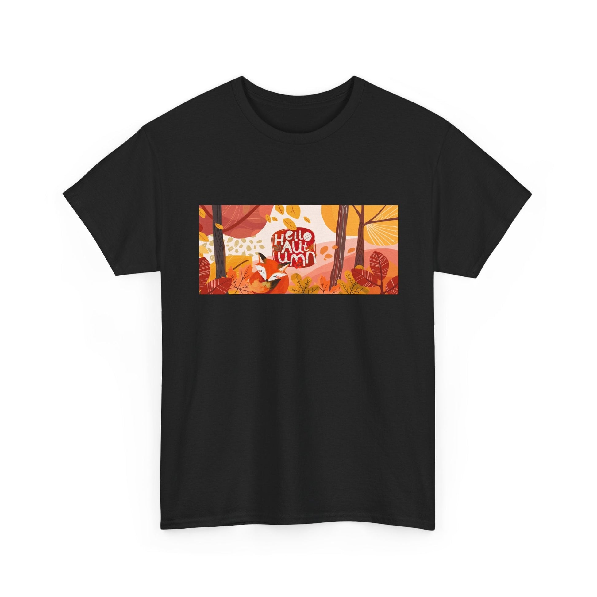 Autumn Vibes Tee, Cozy Fall Shirt, Unisex Harvest Cotton Tee, Seasonal Outfit, Perfect for Thanksgiving, Gifts for Nature Lovers - MaisonThreadory