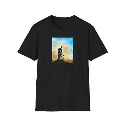 Adventure Awaits Unisex T-Shirt, Mountain Biking Tee, Outdoor Sport Shirt, Gift for Cyclists, Casual Graphic Tee - MaisonThreadory