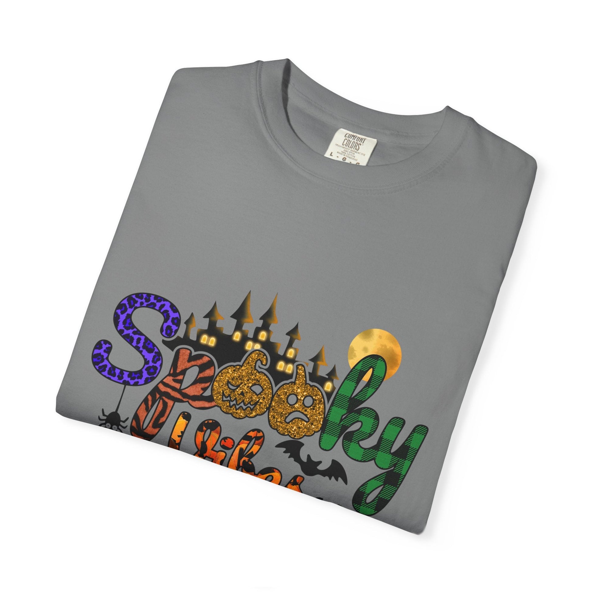 Spooky Vibes T-Shirt, Halloween Shirt, Unisex Tee, Fall Fashion, Casual Wear, Gift for Haunted Lovers - MaisonThreadory