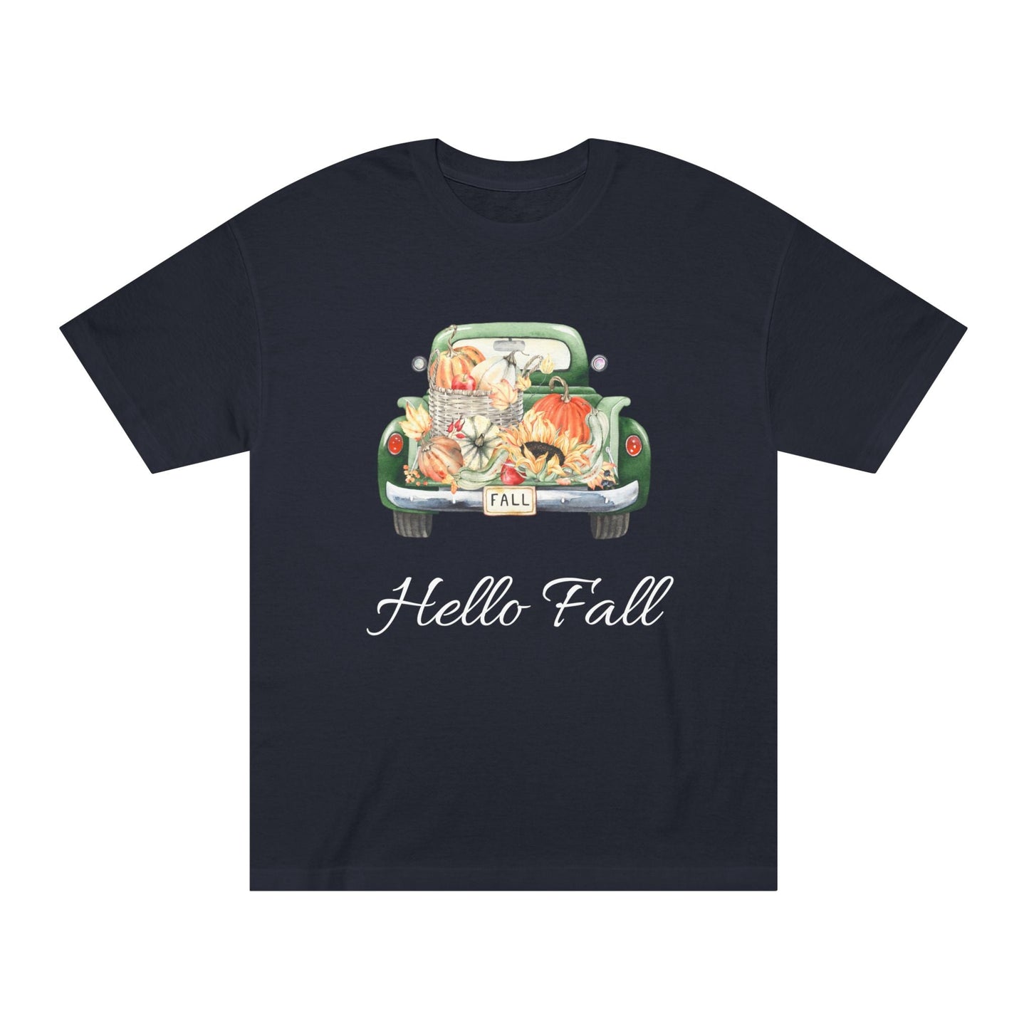 Hello Fall Unisex Classic Tee | Cozy Autumn Shirt, Fall Fashion, Seasonal T-Shirt, Gift for Her, Trendy Outfit - MaisonThreadory