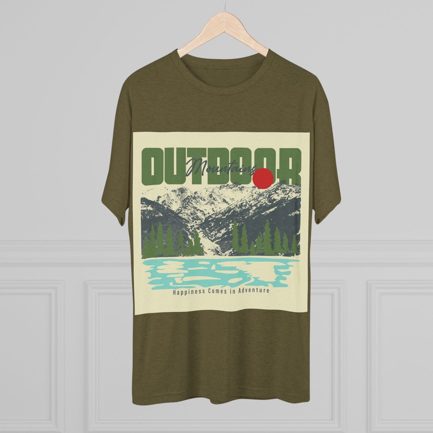 Outdoor Adventure Tee, Unisex Tri - Blend Crew Shirt, Perfect Gift for Nature Lovers, Hiking Enthusiasts, Travel Souvenir, Eco - Friendly [...] - MaisonThreadory