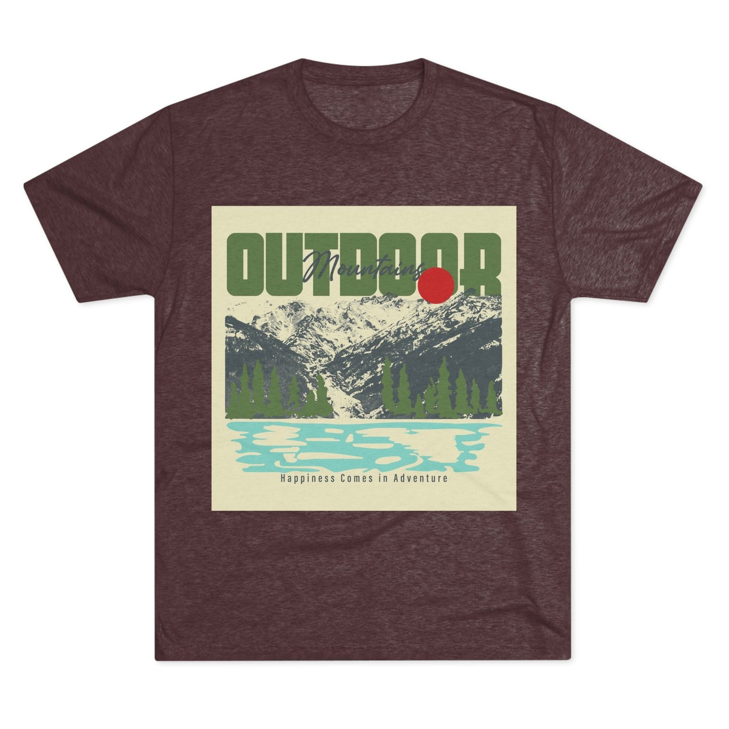 Outdoor Adventure Tee, Unisex Tri - Blend Crew Shirt, Perfect Gift for Nature Lovers, Hiking Enthusiasts, Travel Souvenir, Eco - Friendly [...] - MaisonThreadory