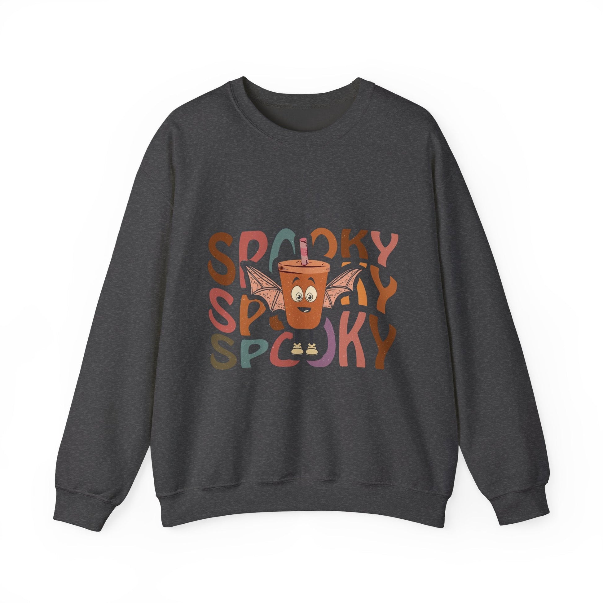 Spooky Vibes Crewneck Sweatshirt - Unisex Halloween Sweater for Cozy Nights, Fall Fashion, Gift for Spooky Season, Festive Apparel - MaisonThreadory