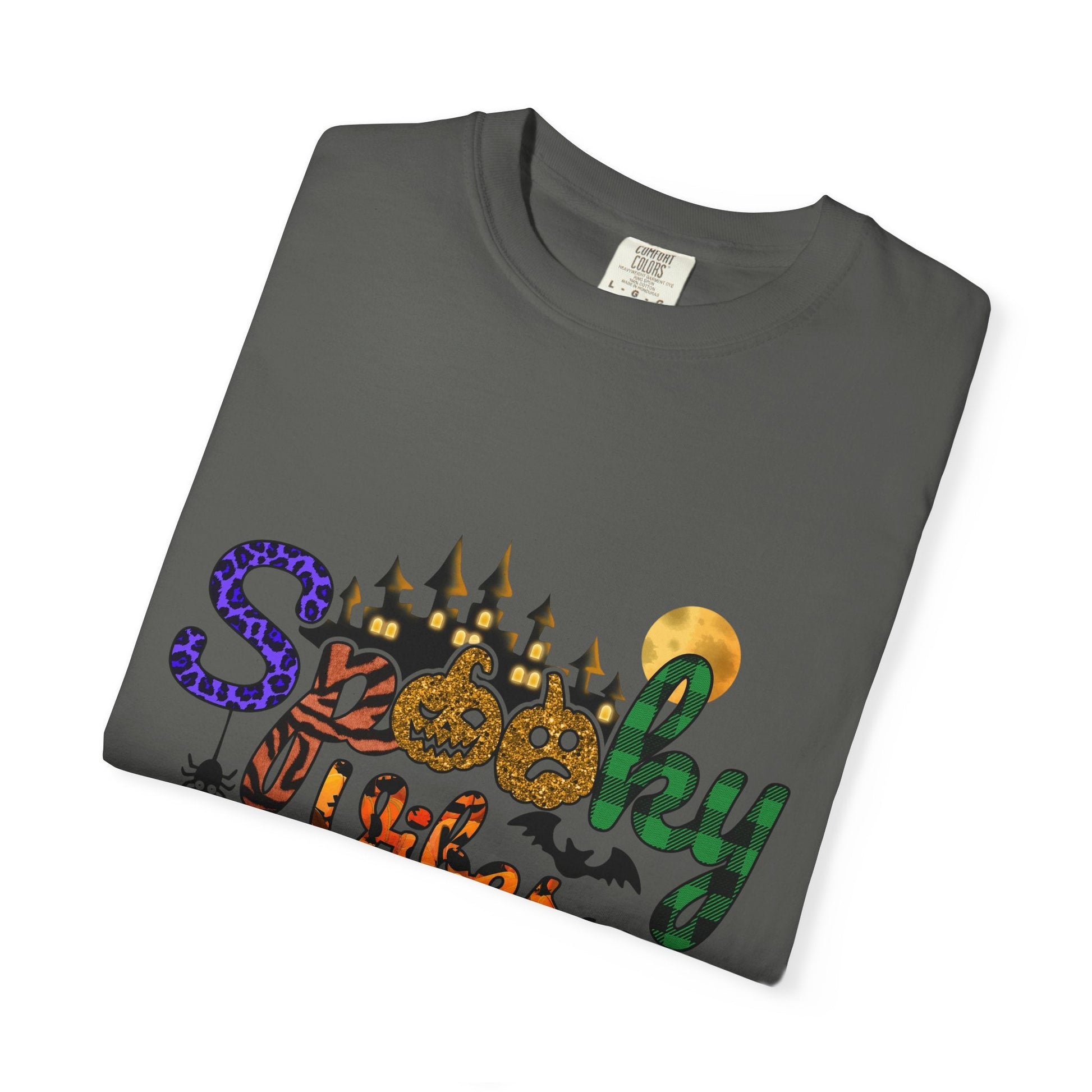 Spooky Vibes T-Shirt, Halloween Shirt, Unisex Tee, Fall Fashion, Casual Wear, Gift for Haunted Lovers - MaisonThreadory