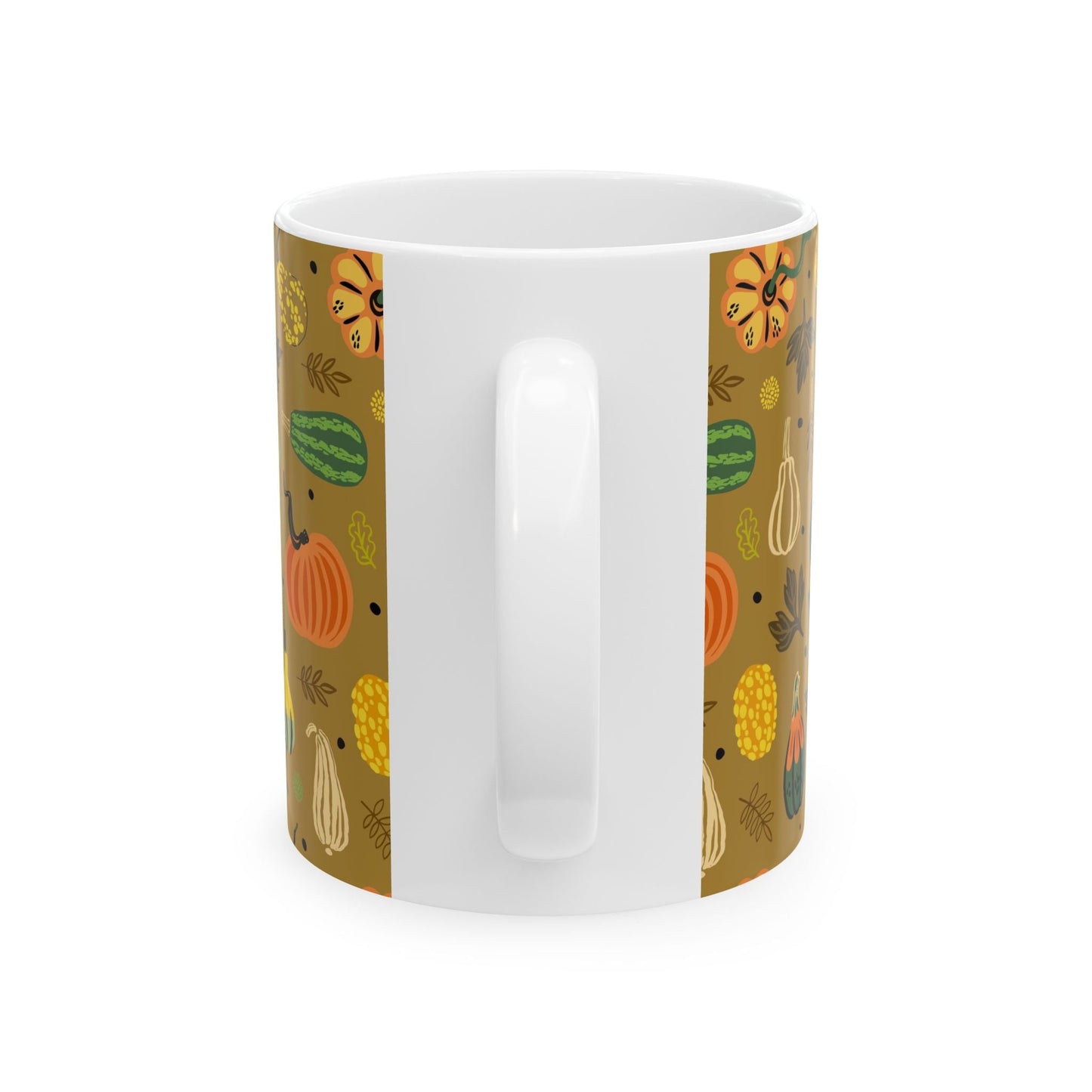 Autumn Harvest Ceramic Mug - Cozy Fall Vibes, Pumpkin Spice Lover's Gift, Seasonal Home Decor, Thanksgiving Coffee Cup, Cute Kitchenware - MaisonThreadory