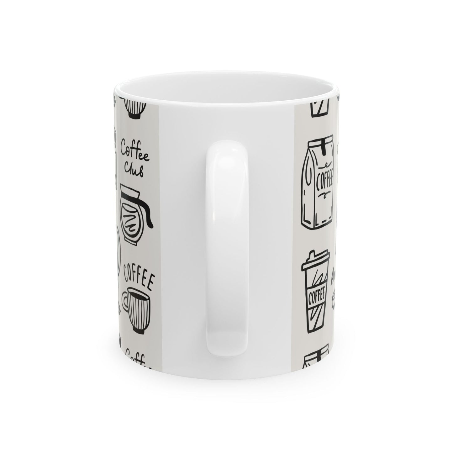 Coffee Lovers Ceramic Mug - Cozy Breakfast Companion, Perfect Gift for Baristas, Coffee Shop Decor, Kitchen Accessory, Coffee Themed} - MaisonThreadory