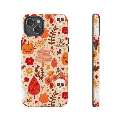 Autumn Phone Case - Cozy Fall Vibes, Pumpkin Decor, Halloween Gift, Floral Design, Seasonal Aesthetic - MaisonThreadory
