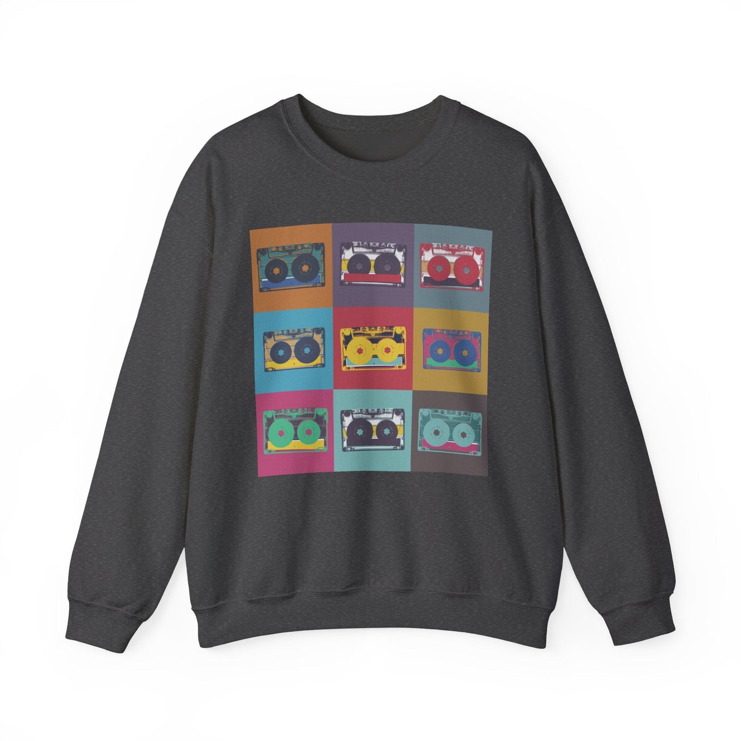 Vintage Boombox Crewneck Sweatshirt, Cozy Unisex Sweatshirt, Retro Music Gift, Casual Lounge Wear, Perfect for Music Lovers - MaisonThreadory