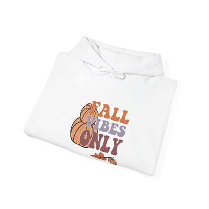 Fall Vibes Hoodie - Cozy Unisex Sweatshirt for Autumn, Halloween, Thanksgiving, Casual Wear, Gift Idea - MaisonThreadory