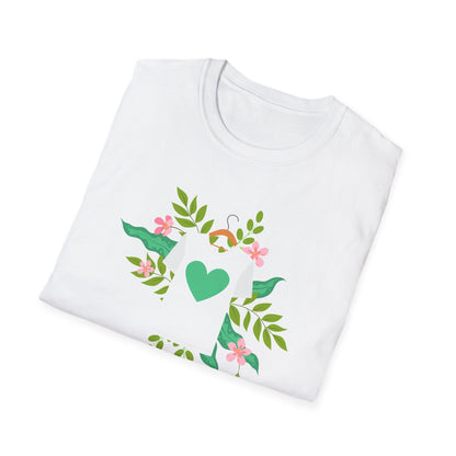 Botanical Love T-Shirt, Floral Graphic Tee, Nature Lover Shirt, Spring Apparel, Eco - Friendly Gift - MaisonThreadory