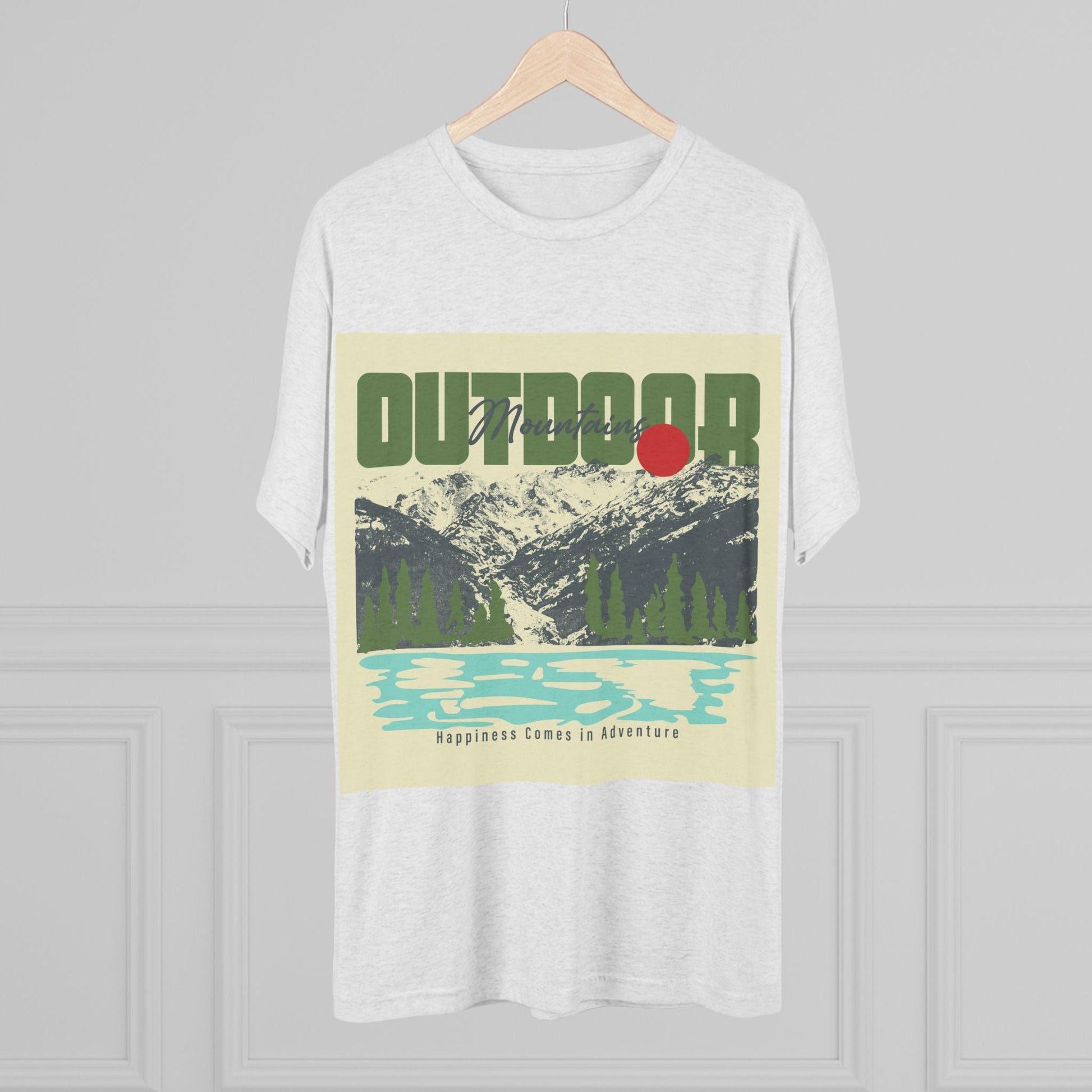 Outdoor Adventure Tee, Unisex Tri - Blend Crew Shirt, Perfect Gift for Nature Lovers, Hiking Enthusiasts, Travel Souvenir, Eco - Friendly [...] - MaisonThreadory