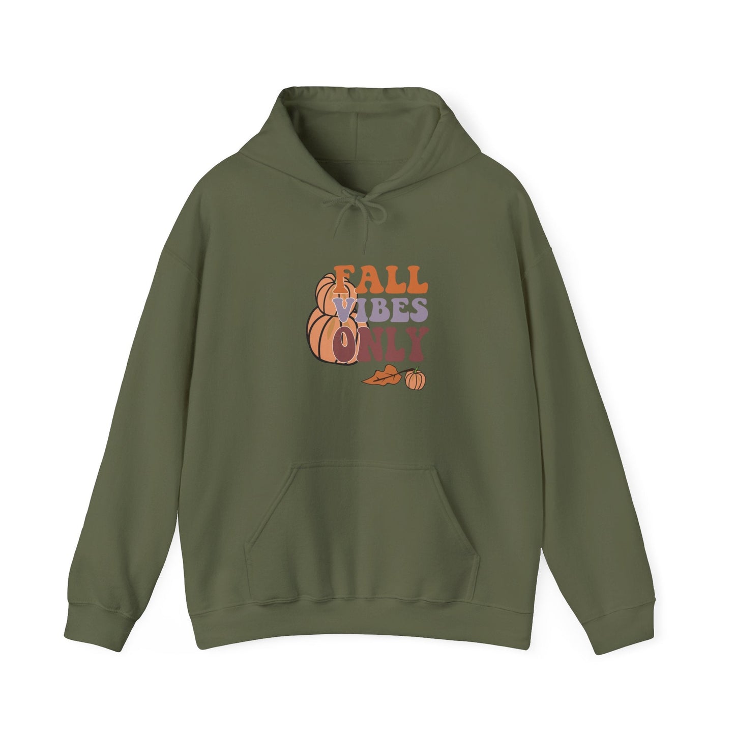 Fall Vibes Hoodie - Cozy Unisex Sweatshirt for Autumn, Halloween, Thanksgiving, Casual Wear, Gift Idea - MaisonThreadory