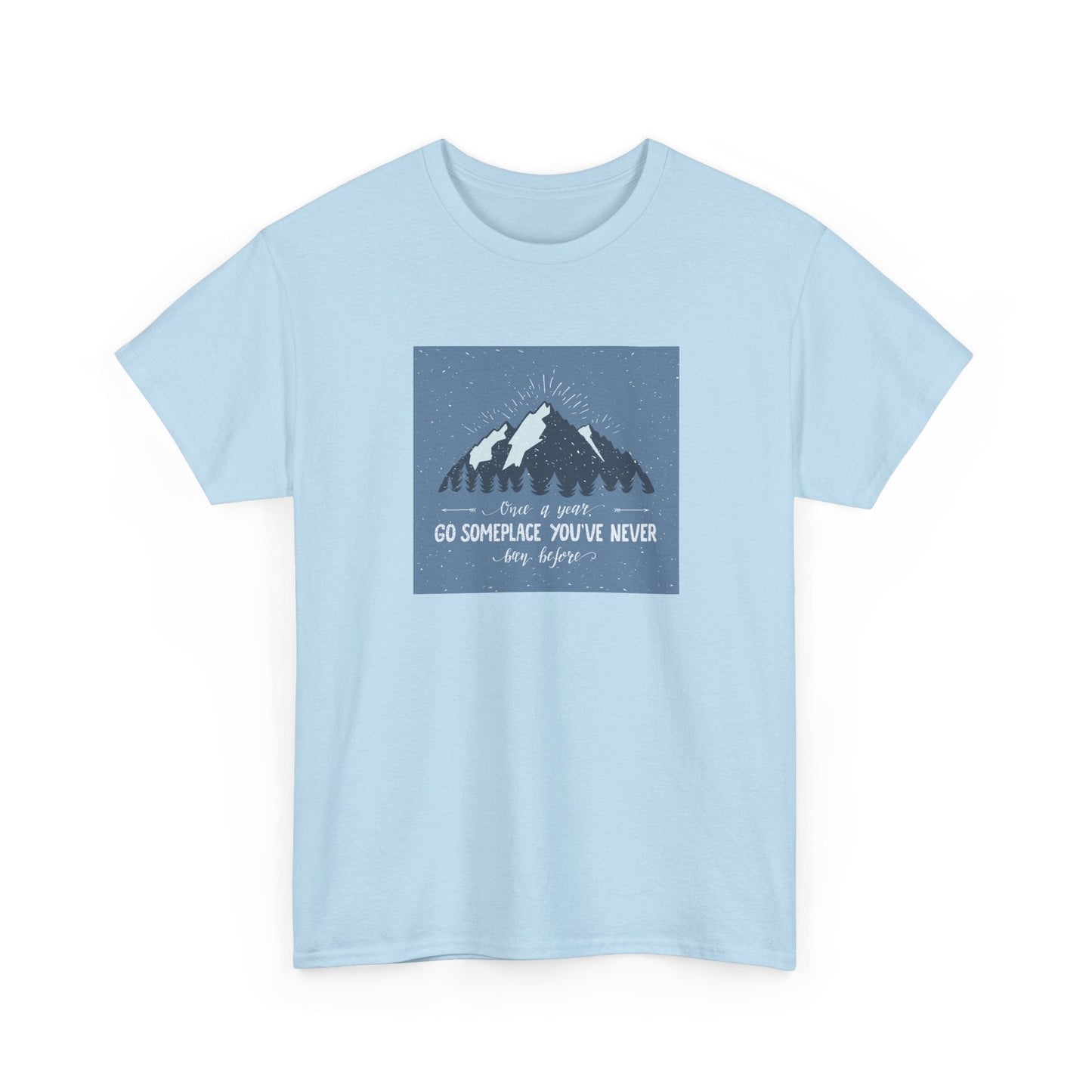 Adventure Awaits Unisex Cotton Tee, Inspirational Shirt, Travel Gift, Nature Lover's Apparel, Unique Quote Tee, Outdoor Enthusiast Top - MaisonThreadory