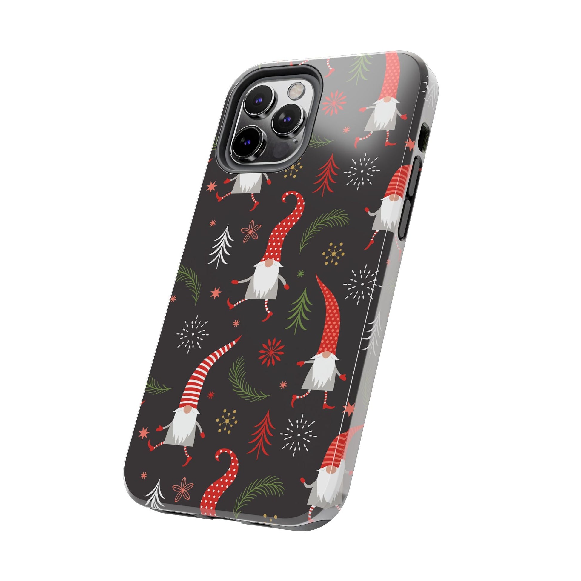 Gnomes & Holiday Cheer Tough Phone Cases, Cute Phone Accessories, Holiday Gift, Gnome Phone Cover, Festive Phone Protection, Winter Decor - MaisonThreadory