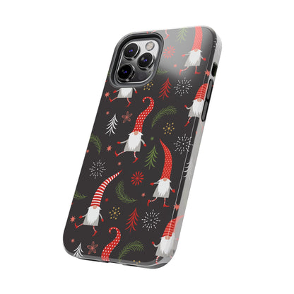 Gnomes & Holiday Cheer Tough Phone Cases, Cute Phone Accessories, Holiday Gift, Gnome Phone Cover, Festive Phone Protection, Winter Decor - MaisonThreadory