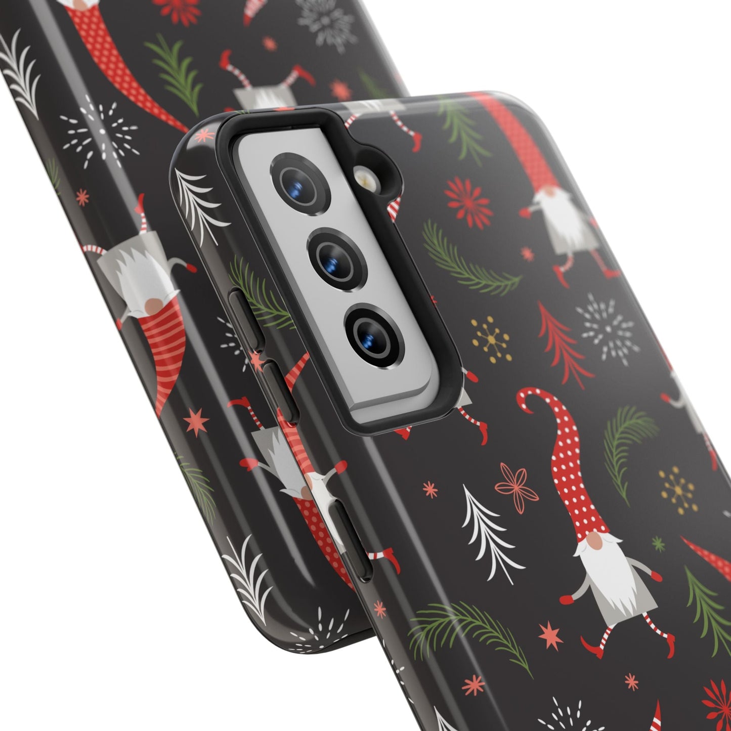 Gnomes & Holiday Cheer Tough Phone Cases, Cute Phone Accessories, Holiday Gift, Gnome Phone Cover, Festive Phone Protection, Winter Decor - MaisonThreadory