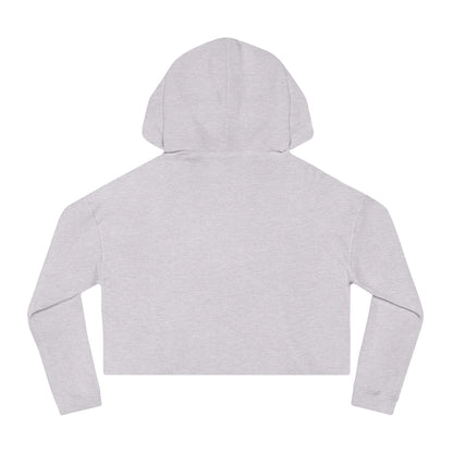 Chic Women's Cropped Hooded Sweatshirt, Trendy Fashion, Perfect for Casual Outings, Summer Nights, Gift for Her, Stylish Layering - MaisonThreadory
