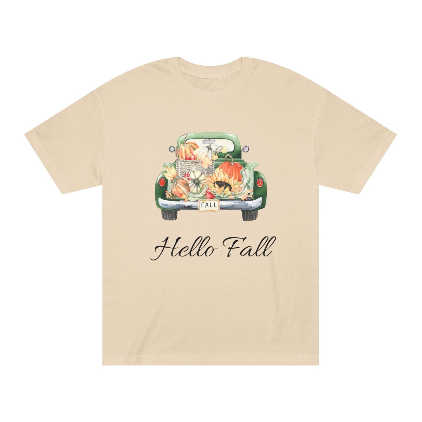 Hello Fall Unisex Classic Tee | Cozy Autumn Shirt, Fall Fashion, Seasonal T-Shirt, Gift for Her, Trendy Outfit - MaisonThreadory