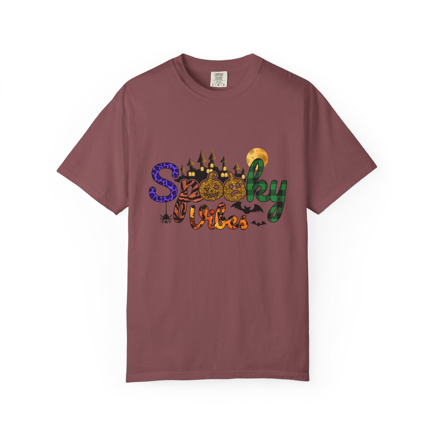 Spooky Vibes T-Shirt, Halloween Shirt, Unisex Tee, Fall Fashion, Casual Wear, Gift for Haunted Lovers - MaisonThreadory