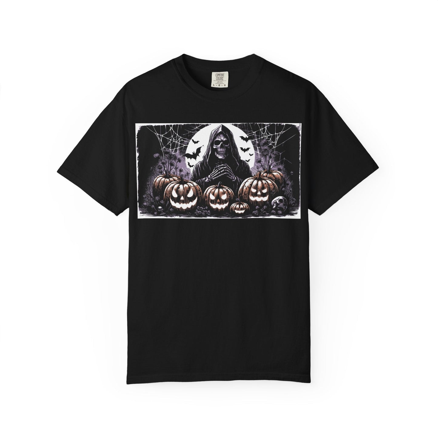 Spooky Halloween T-shirt, Unisex Graphic Tee, Ghostly Apparel, Fall Fashion, Pumpkin Shirt, Halloween Costume Top - MaisonThreadory