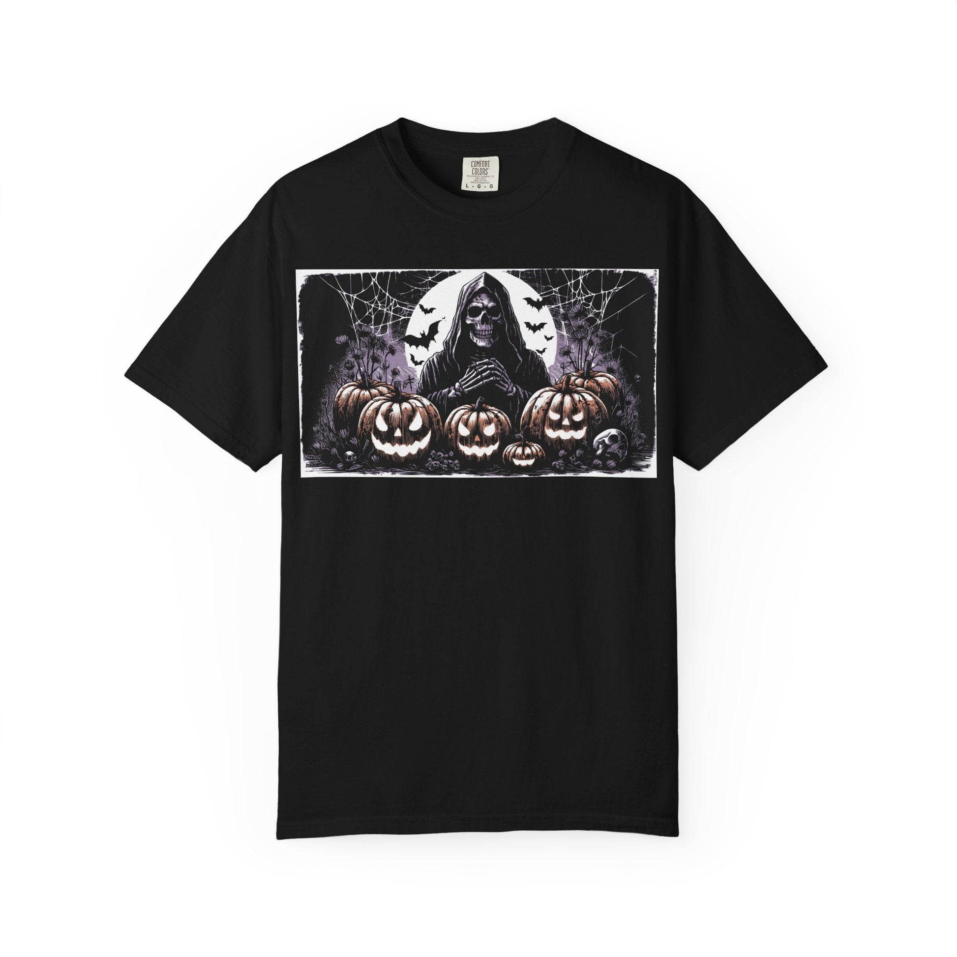 Spooky Halloween T-shirt, Unisex Graphic Tee, Ghostly Apparel, Fall Fashion, Pumpkin Shirt, Halloween Costume Top - MaisonThreadory