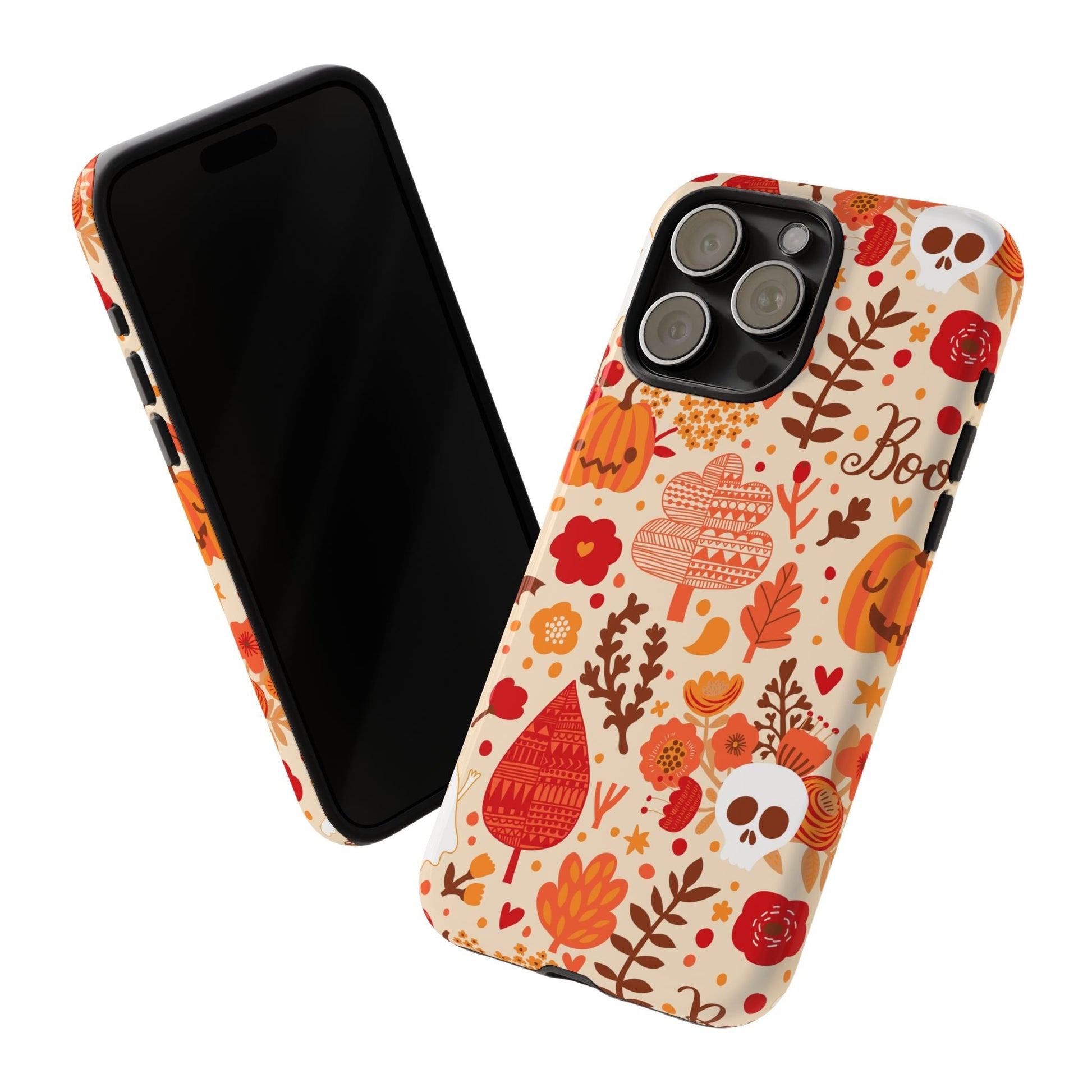 Autumn Phone Case - Cozy Fall Vibes, Pumpkin Decor, Halloween Gift, Floral Design, Seasonal Aesthetic - MaisonThreadory