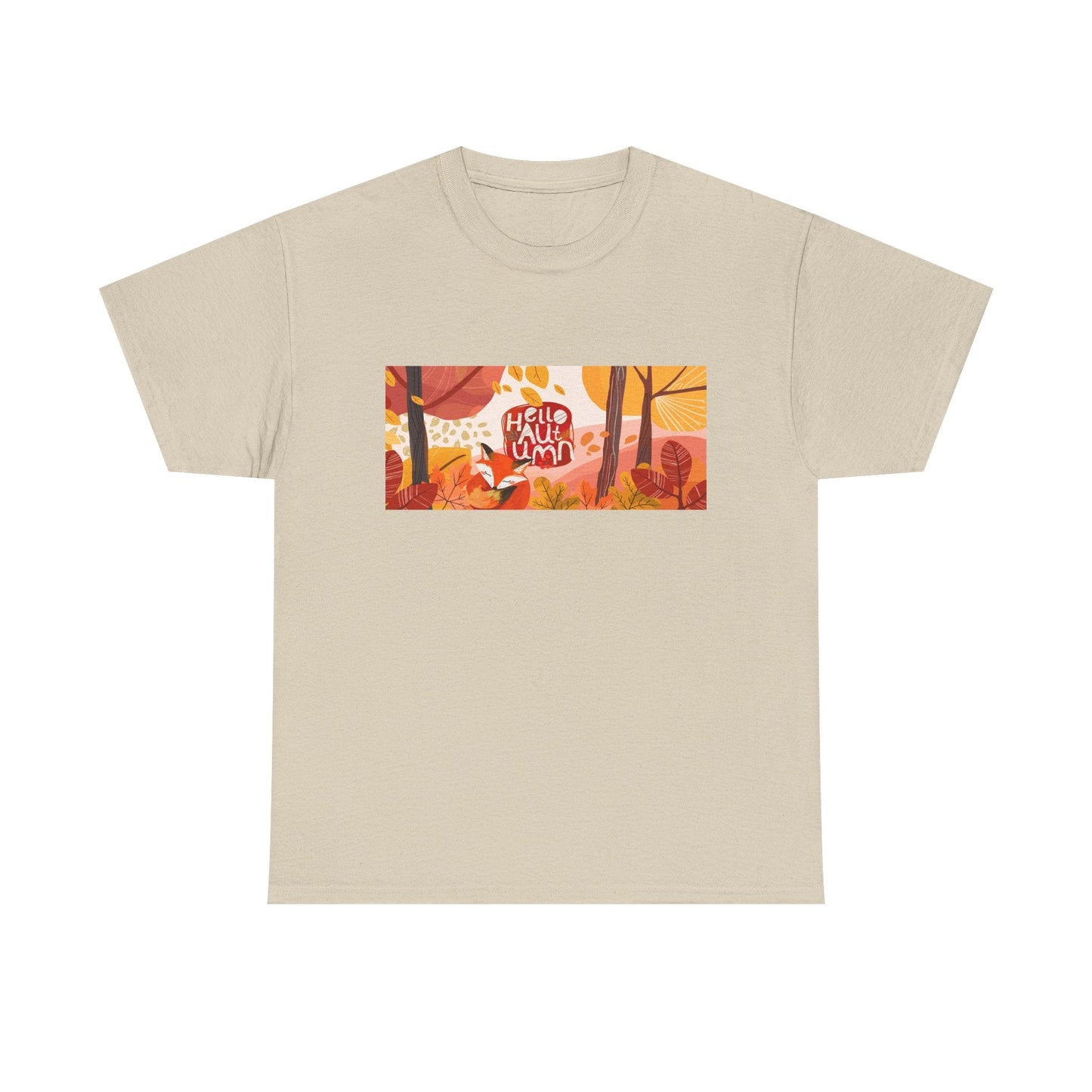 Autumn Vibes Tee, Cozy Fall Shirt, Unisex Harvest Cotton Tee, Seasonal Outfit, Perfect for Thanksgiving, Gifts for Nature Lovers - MaisonThreadory