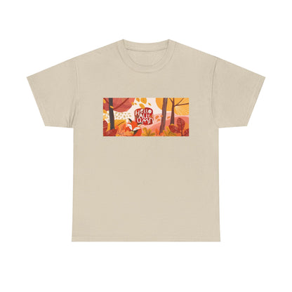 Autumn Vibes Tee, Cozy Fall Shirt, Unisex Harvest Cotton Tee, Seasonal Outfit, Perfect for Thanksgiving, Gifts for Nature Lovers - MaisonThreadory
