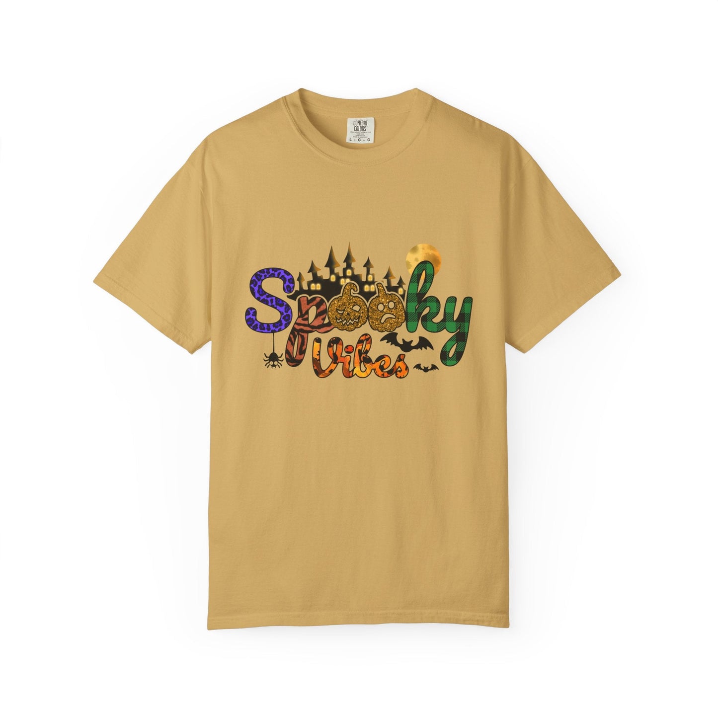 Spooky Vibes T-Shirt, Halloween Shirt, Unisex Tee, Fall Fashion, Casual Wear, Gift for Haunted Lovers - MaisonThreadory